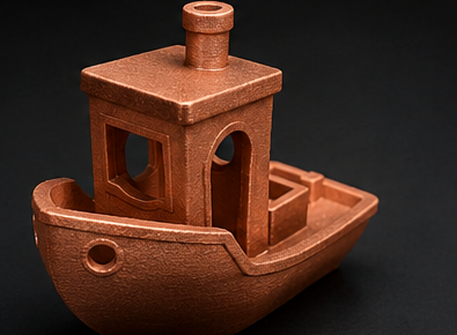 Fresh copper plated Benchy